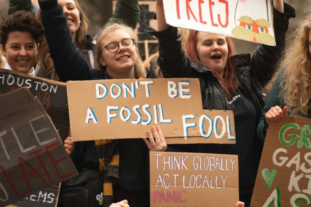 fossil fuel protest